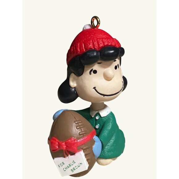 Hallmark Keepsake Ornament The Peanuts Gang Lucy With Football 1994 Collectors S - Picture 8 of 12